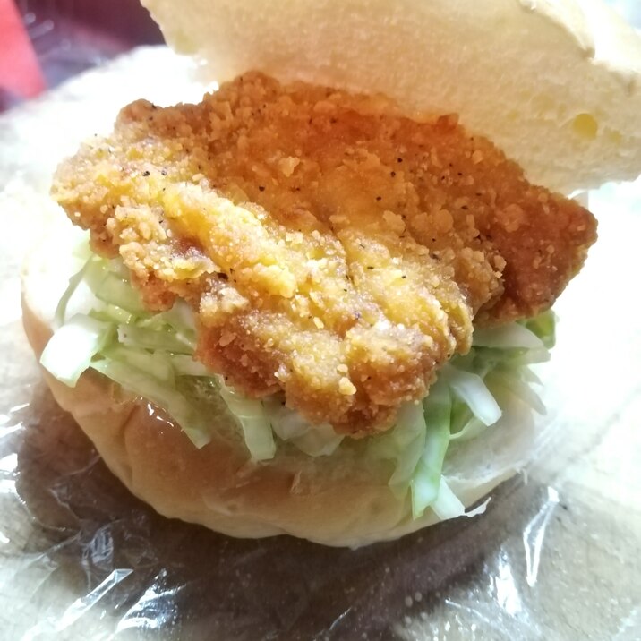 自宅で再現！チキンバーガー